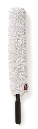 Rubbermaid Hygen Quick Connect steelstoffer met hoogwaardige microvezel zwart/wit