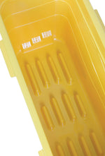 Rubbermaid laademmer 27 liter geel/zwart