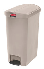 Rubbermaid Slim Jim Step On container End Step kunststof 50 liter beige