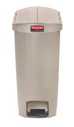 Rubbermaid Slim Jim Step On container End Step kunststof 50 liter beige