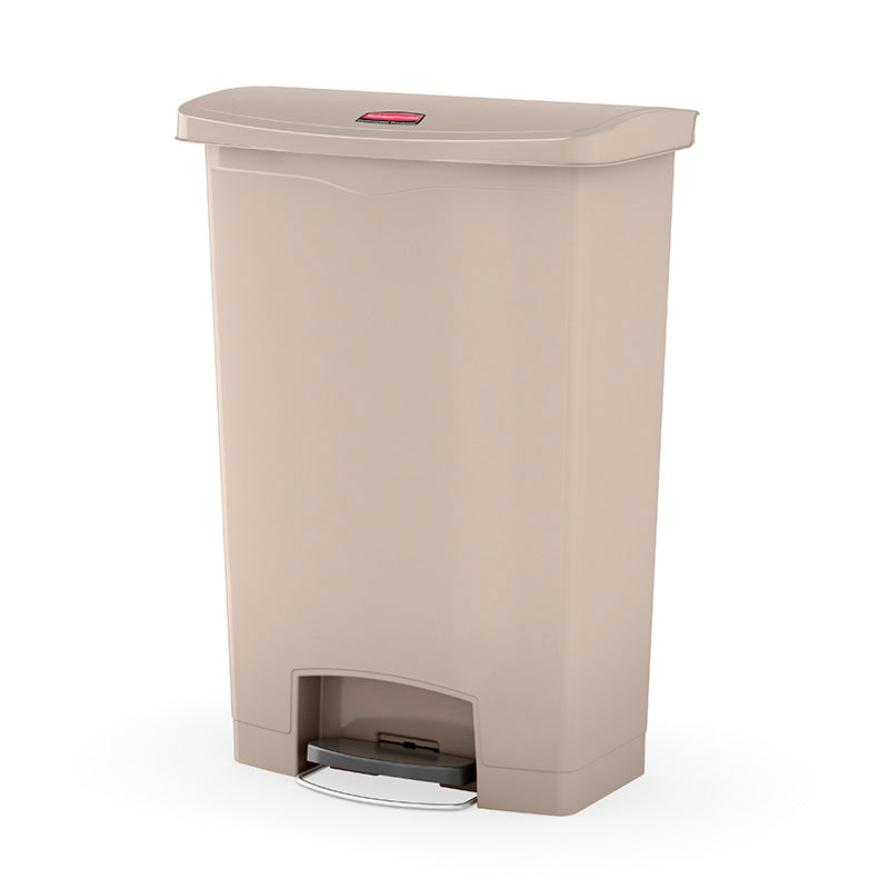 Rubbermaid Slim Jim Step On container Front Step kunststof 90 liter beige