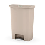 Rubbermaid Slim Jim Step On container Front Step kunststof 90 liter beige