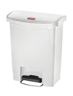 Rubbermaid Slim Jim Step On container Front Step kunststof 30 liter wit