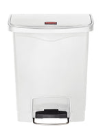 Rubbermaid Slim Jim Step On container Front Step kunststof 30 liter wit