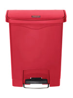 Rubbermaid Slim Jim Step On container Front Step kunststof 30 liter rood