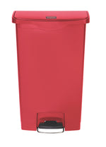 Rubbermaid Slim Jim Step On container Front Step kunststof 68 liter rood