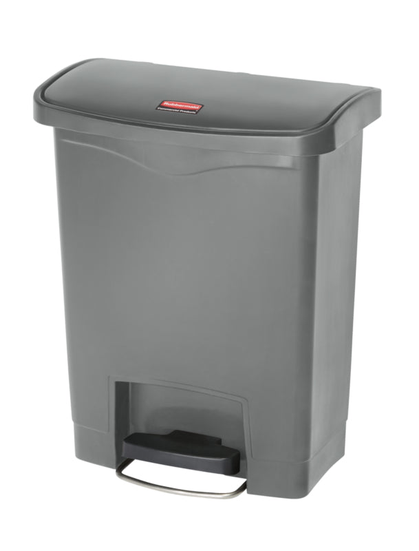 Rubbermaid Slim Jim Step On container Front Step kunststof 30 liter grijs