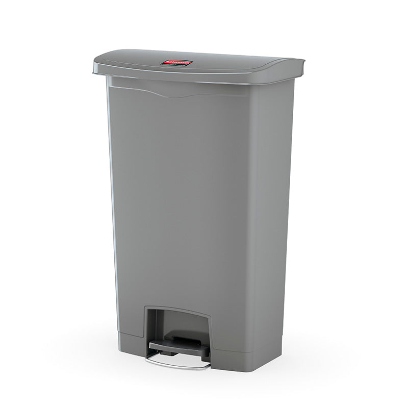 Rubbermaid Slim Jim Step On container Front Step kunststof 68 liter grijs