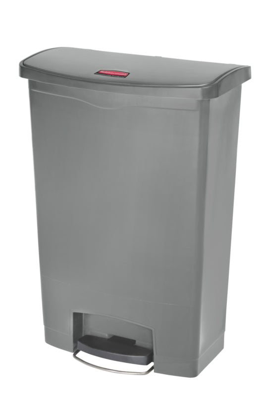 Rubbermaid Slim Jim Step On container Front Step kunststof 90 liter grijs
