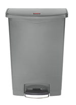 Rubbermaid Slim Jim Step On container Front Step kunststof 90 liter grijs
