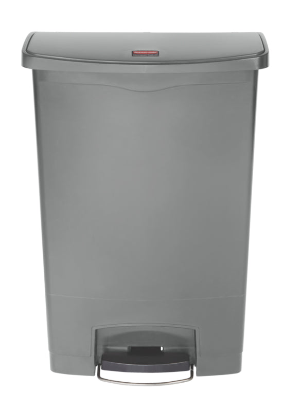 Rubbermaid Slim Jim Step On container Front Step kunststof 90 liter grijs