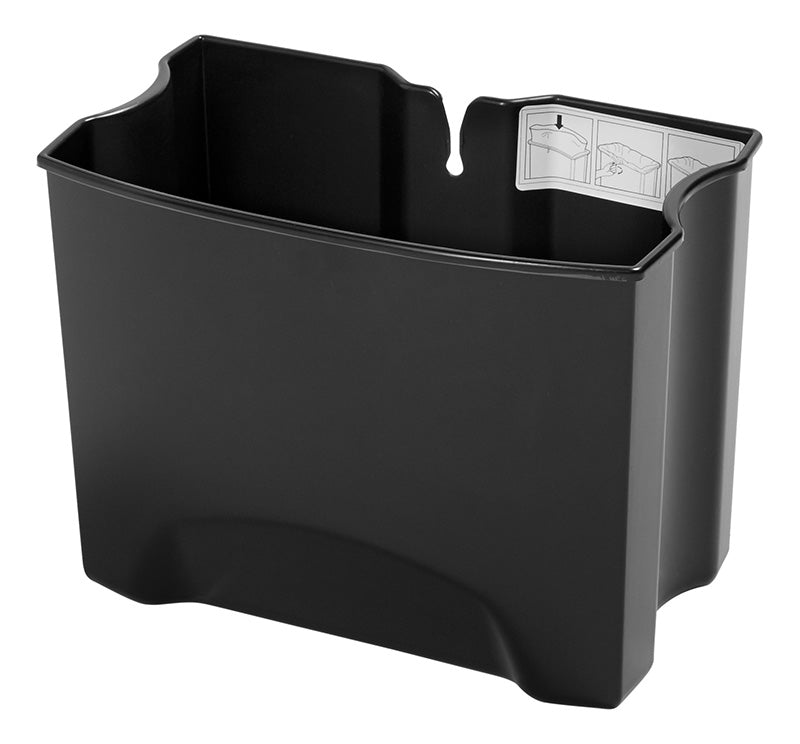 Rubbermaid binnenbak 15 liter voor Front Step RVS zwart