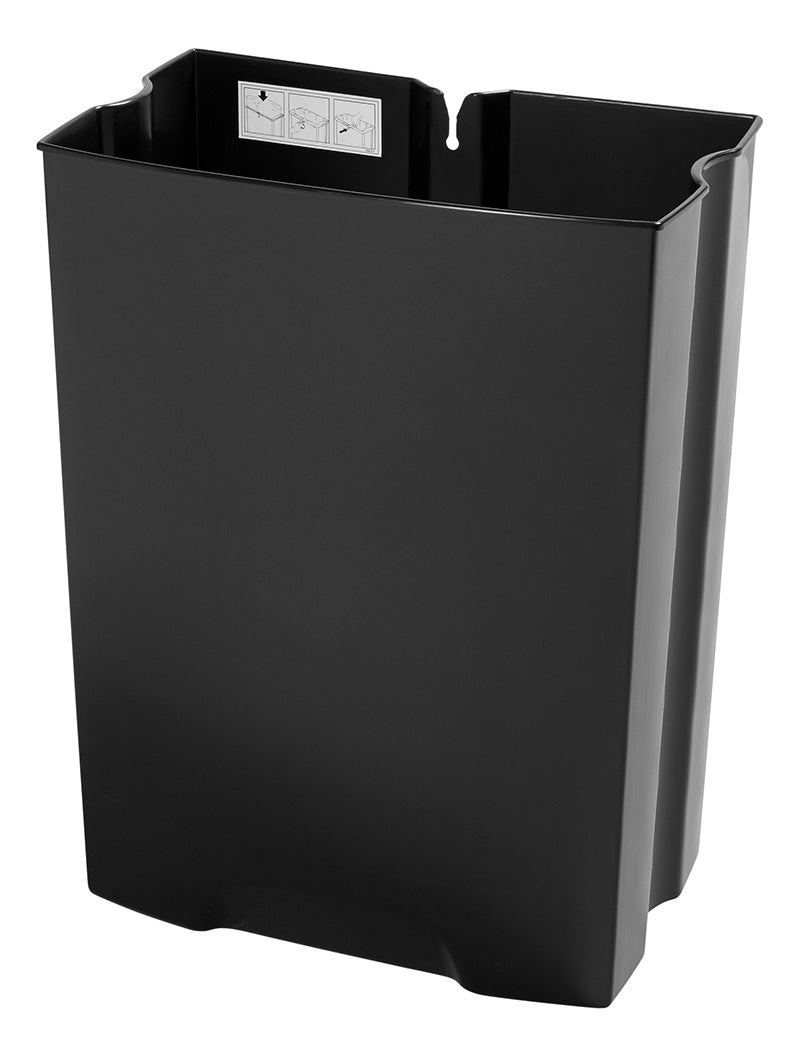 Rubbermaid binnenbak 90 liter voor Front Step RVS zwart