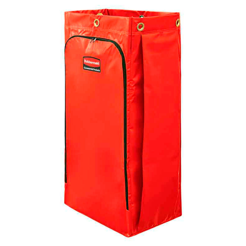 Rubbermaid recyclingzak 128 liter met recyclingsymbool rood