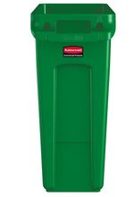 Rubbermaid Slim Jim container met luchtsleuven 60 liter groen