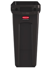 Rubbermaid Slim Jim container met luchtsleuven 60 liter bruin
