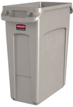 Rubbermaid Slim Jim container met luchtsleuven 60 liter beige