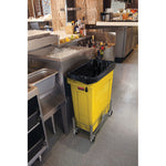 Rubbermaid Slim Jim container met luchtsleuven 87 liter geel