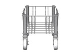 Rubbermaid Slim Jim enkelvoudige RVS dolly