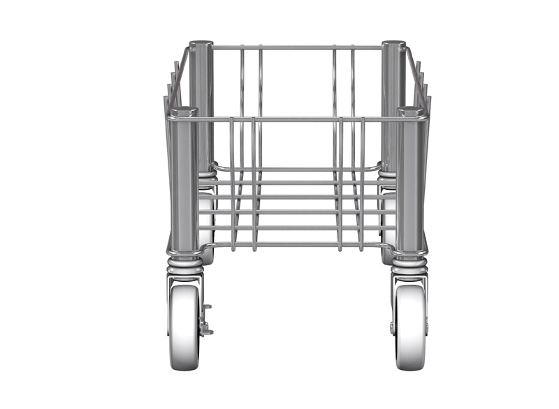 Rubbermaid Slim Jim enkelvoudige RVS dolly
