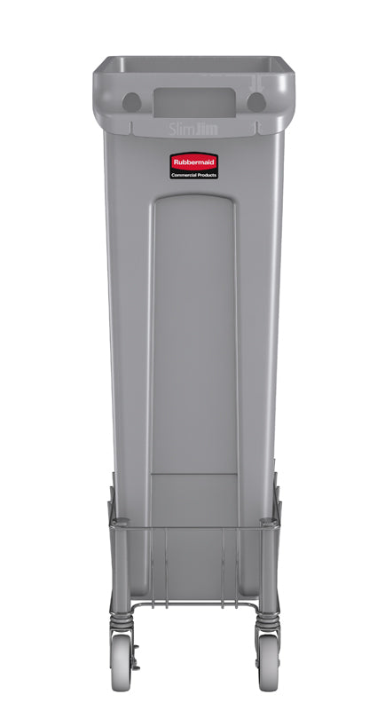 Rubbermaid Slim Jim enkelvoudige RVS dolly