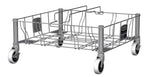 Rubbermaid Slim Jim dubbele RVS dolly