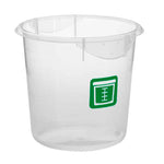 Rubbermaid ronde voedselcontainer 3,8 liter fruit/salades transparant/groen, per 12 stuks
