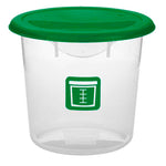 Rubbermaid ronde voedselcontainer 3,8 liter fruit/salades transparant/groen, per 12 stuks