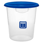 Rubbermaid ronde voedselcontainer 7,6 liter verse vis transparant/blauw, per 12 stuks