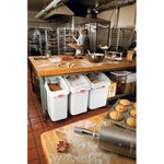 Rubbermaid voorraadcontainer 99 liter wit/transparant
