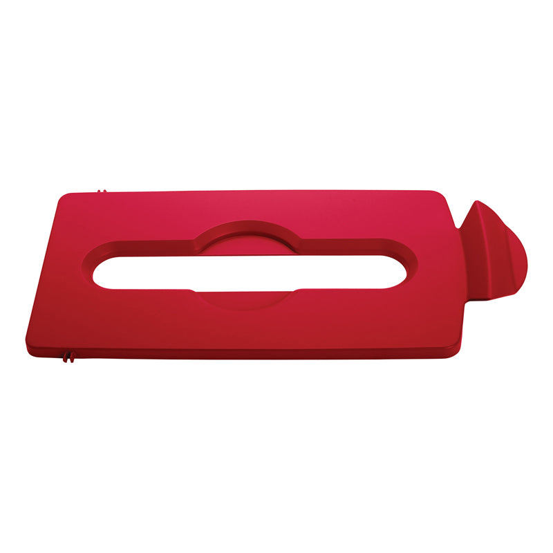 Rubbermaid Slim Jim Recyclingstation dekselinzet papier rood