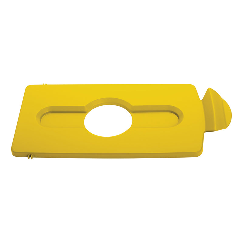 Rubbermaid Slim Jim Recyclingstation dekselinzet flessen/blik geel
