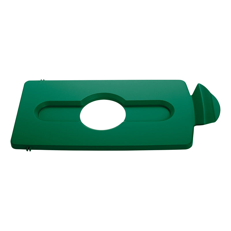 Rubbermaid Slim Jim Recyclingstation dekselinzet flessen/blik groen