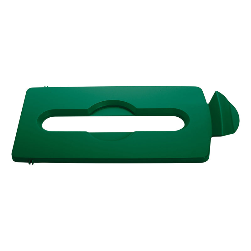 Rubbermaid Slim Jim Recyclingstation dekselinzet papier groen