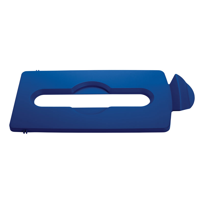 Rubbermaid Slim Jim Recyclingstation dekselinzet papier blauw
