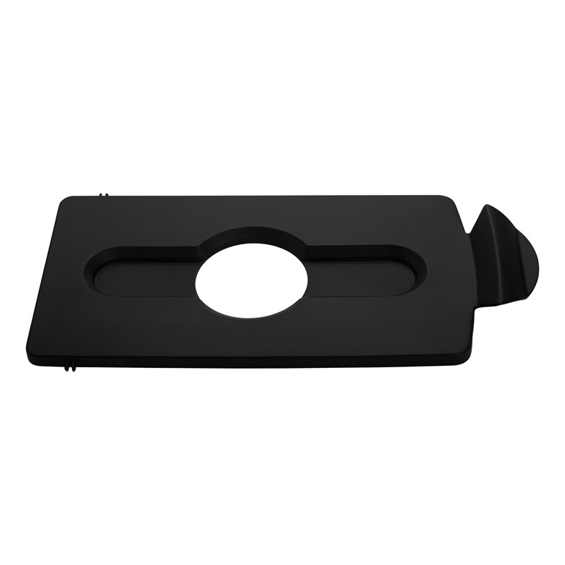 Rubbermaid Slim Jim Recyclingstation dekselinzet flessen/blik zwart