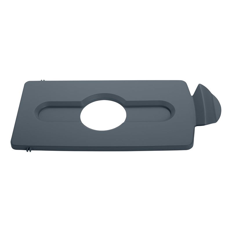 Rubbermaid Slim Jim Recyclingstation dekselinzet flessen/blik grijs