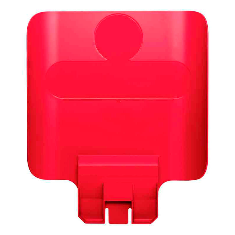 Rubbermaid paneel voor Slim Jim Recyclingstation rood