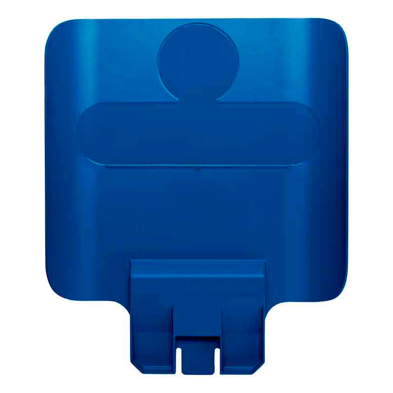 Rubbermaid paneel voor Slim Jim Recyclingstation blauw