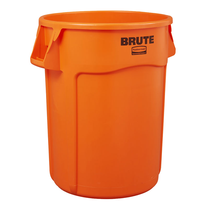 Rubbermaid ronde Brute container 121,1 liter oranje