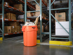 Rubbermaid ronde Brute container 121,1 liter oranje