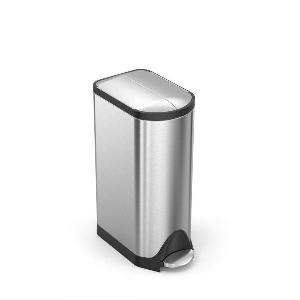 Simplehuman Butterfly afvalemmer 30 liter mat RVS