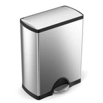 Simplehuman Classic Recycler afvalemmer 30 + 16 liter mat RVS