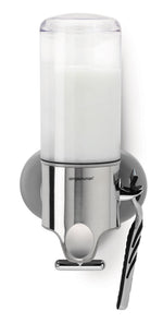 Simplehuman wandzeepdispenser Single 444 ml RVS/transparant
