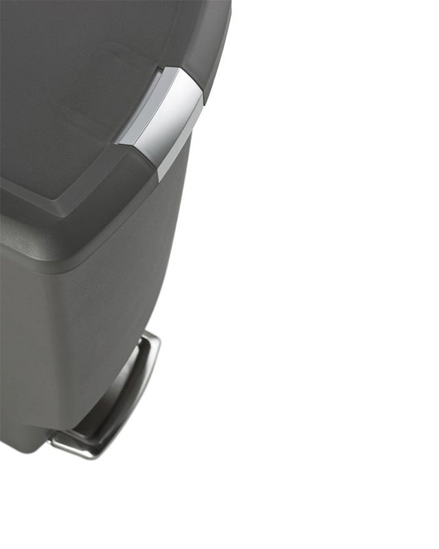 Simplehuman Slim Step Can 40 liter grijs