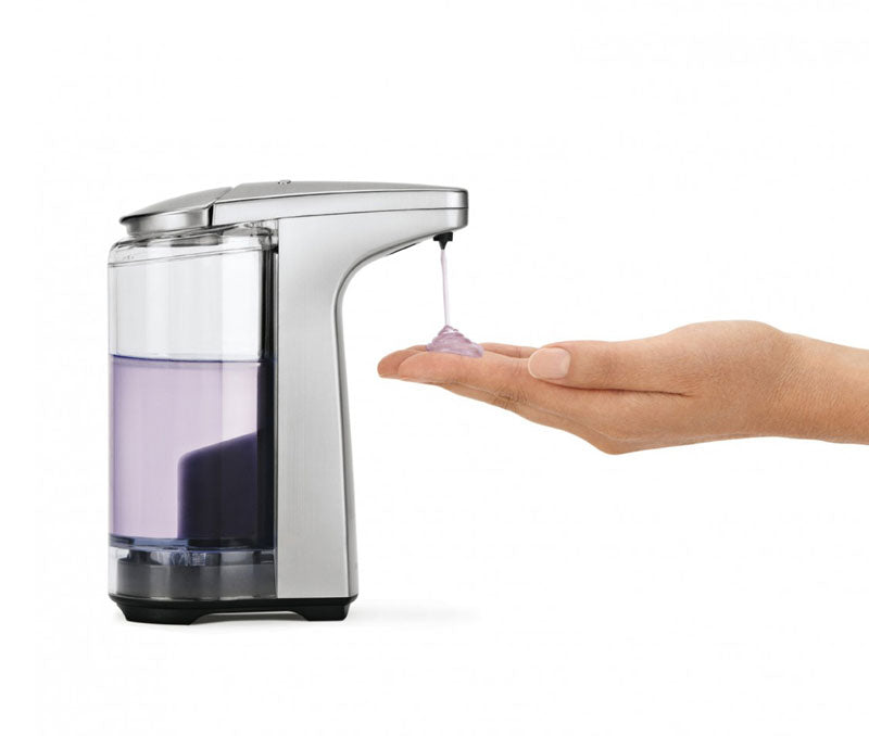 Simplehuman compacte sensor zeepdispenser 237 ml nikkel