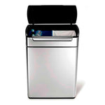 Simplehuman Rectangular Touch-Bar Bin 2x24 liter mat RVS