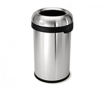 Simplehuman Bullet Open Top afvalbak 80 liter mat RVS