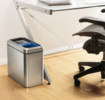 Simplehuman Slim Open Recycler 2x10 liter mat RVS