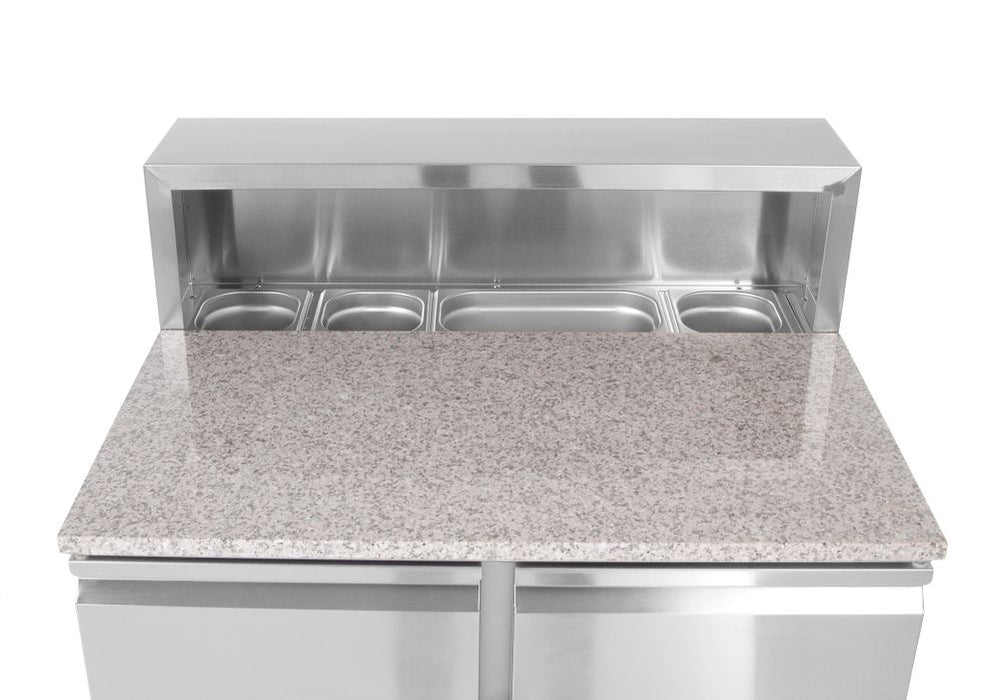 Pizza workbench with 2 doors 300L